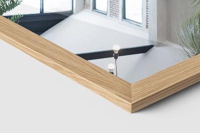 Standing Mirror with an Oak-coloured Frame 36x156 cm