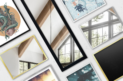 Standing Mirror with an Oak-coloured Frame 36x156 cm