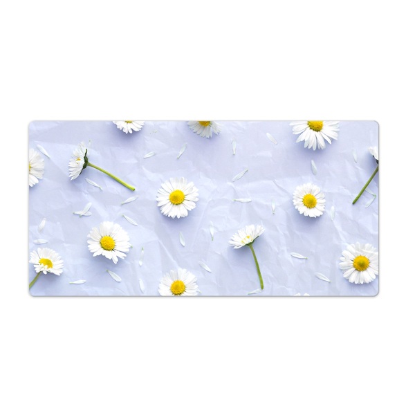 Desk mat White daisies