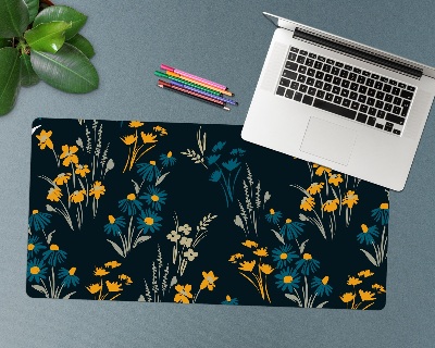 Full desk mat Dark floral motif