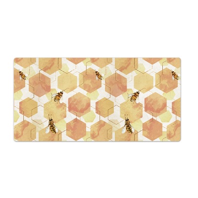Desk mat Bees honey slices