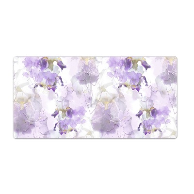 Desk pad Violet watercolor flowers