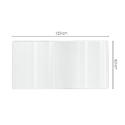 Transparent desk mat