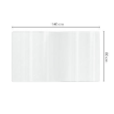 Transparent desk mat
