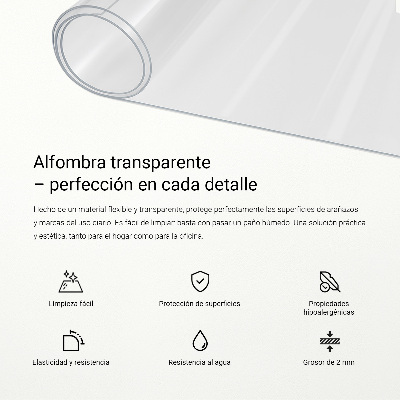 Transparent desk mat