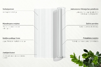 Transparent desk mat