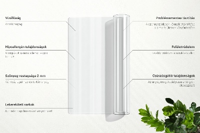 Transparent desk mat