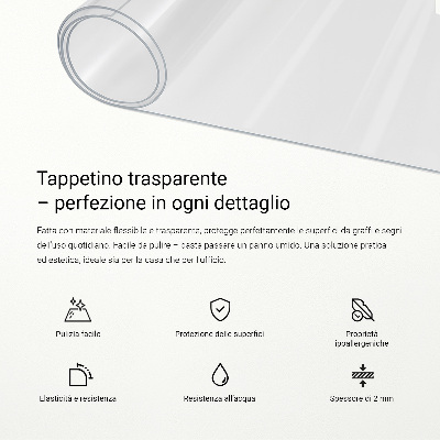 Transparent desk mat