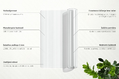 Transparent desk mat