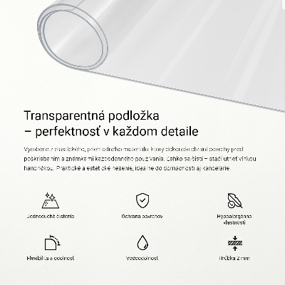 Transparent desk mat