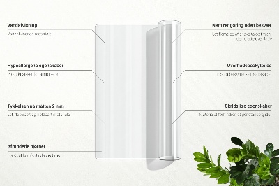 Transparent desk mat