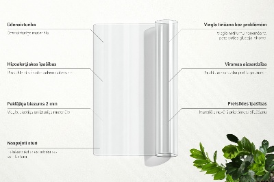 Transparent desk mat