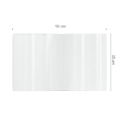 Transparent desk mat