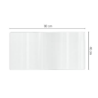 Transparent desk mat