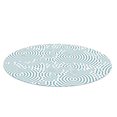 Round vinyl rug Abstract circles