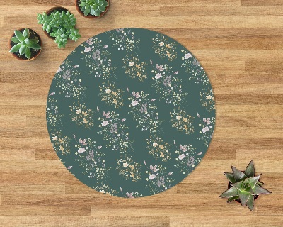 Indoor vinyl rug Summer field flowers