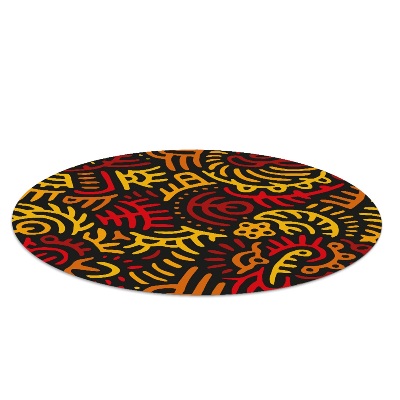 Indoor vinyl rug Mexican patterns