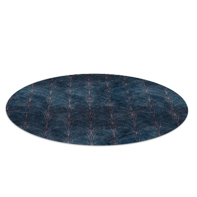 Indoor vinyl rug Geometric pattern