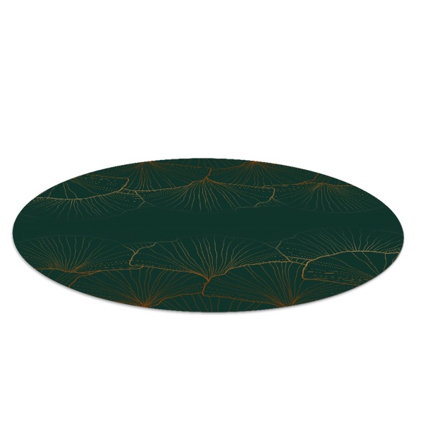 Round vinyl rug Elegant pattern