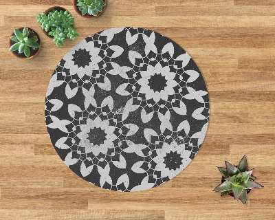 Round vinyl rug Decorative mandala