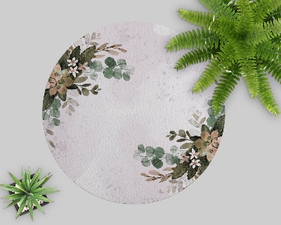 Indoor vinyl rug Vegetable composition