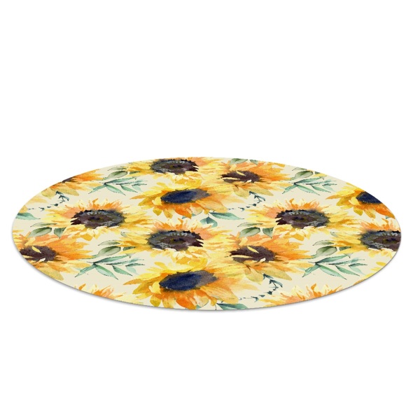 Universal vinyl carpet Golden sunflowers