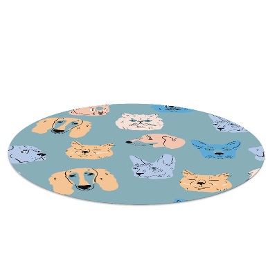 Universal vinyl carpet Dogs and cats