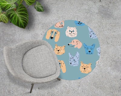 Universal vinyl carpet Dogs and cats