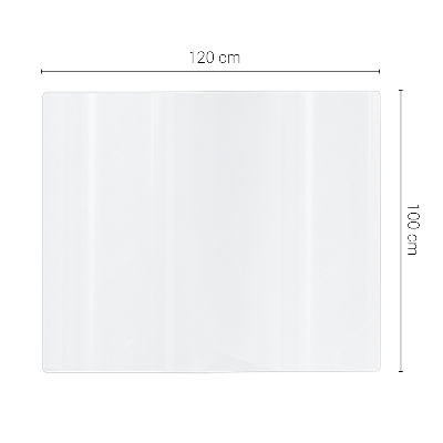 Transparent protective mat universal