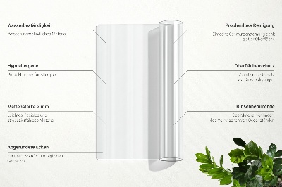 Transparent protective mat universal