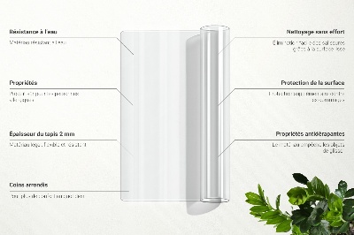Transparent protective mat universal