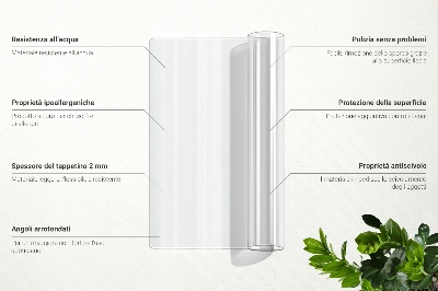 Transparent protective mat universal