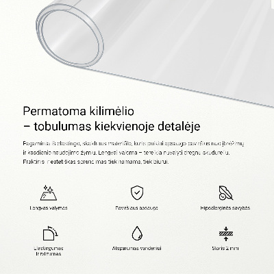 Transparent protective mat universal