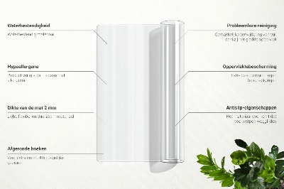 Transparent protective mat universal