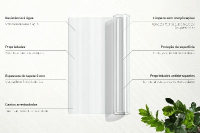 Transparent protective mat universal