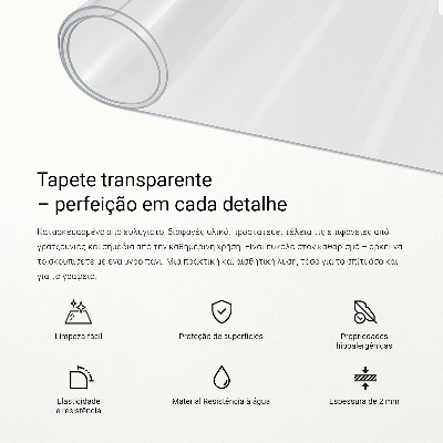 Transparent protective mat universal