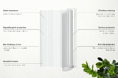 Transparent protective mat universal