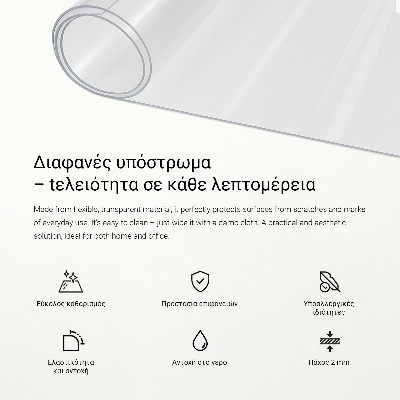 Transparent protective mat universal