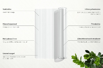 Transparent protective mat universal