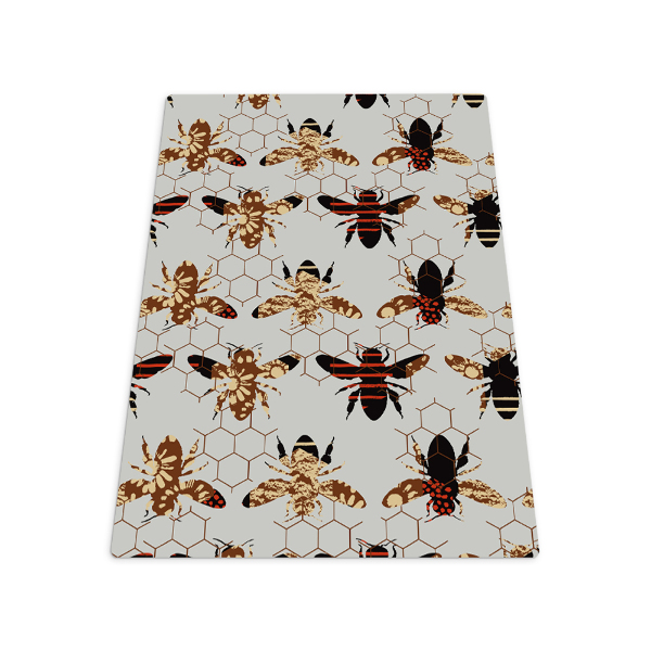 Office chair mat Bees honeycomb