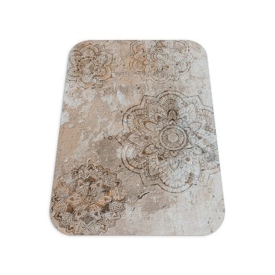 Office chair mat Mandala on a stone