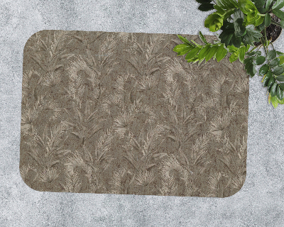 Office chair mat Natura leaves