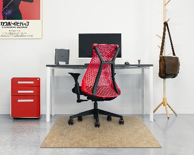 Office chair mat Rattan pattern