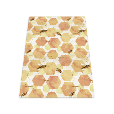 Office chair mat Bees honey slices