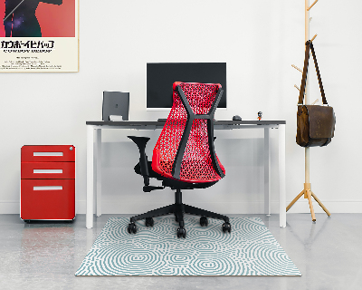 Computer chair mat Abstract circles