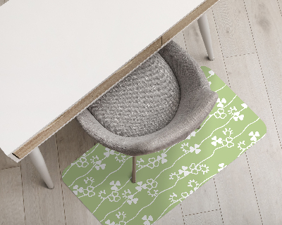 Office chair floor protector Clover pattern