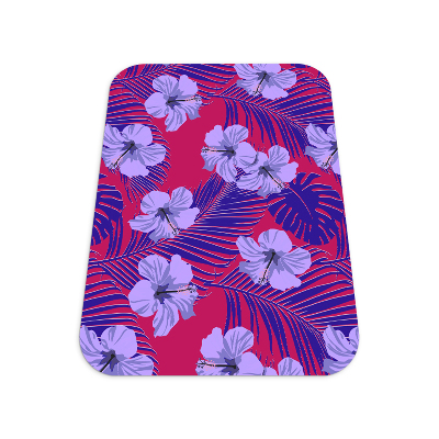 Office chair floor protector Tropical composition