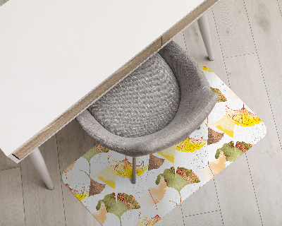 Chair floor protector Ginkgo leaves