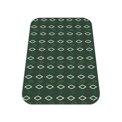 Desk chair mat Rombs with marble