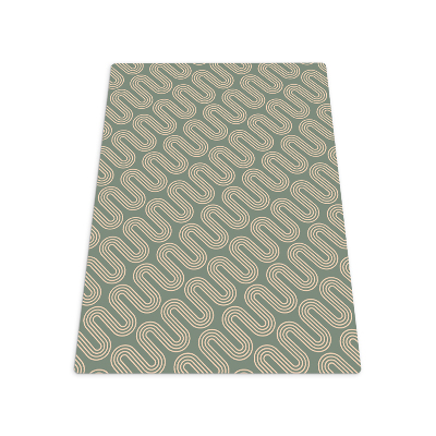 Desk chair mat Pasta pattern
